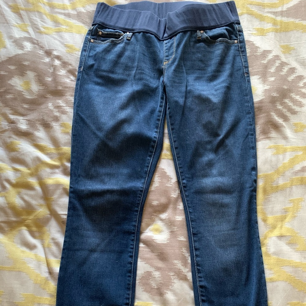 Gap denim true skinny maternity jeans